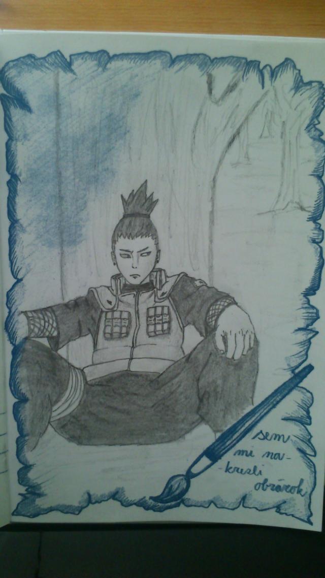 zamyslený Shikamaru